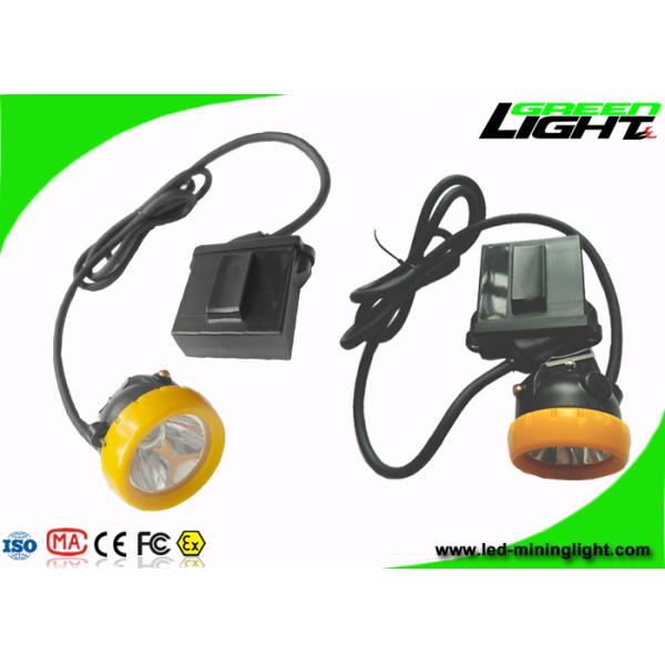10000lux Brightness Mining Cap Lights IP68 Safety With Low Power Warning Function