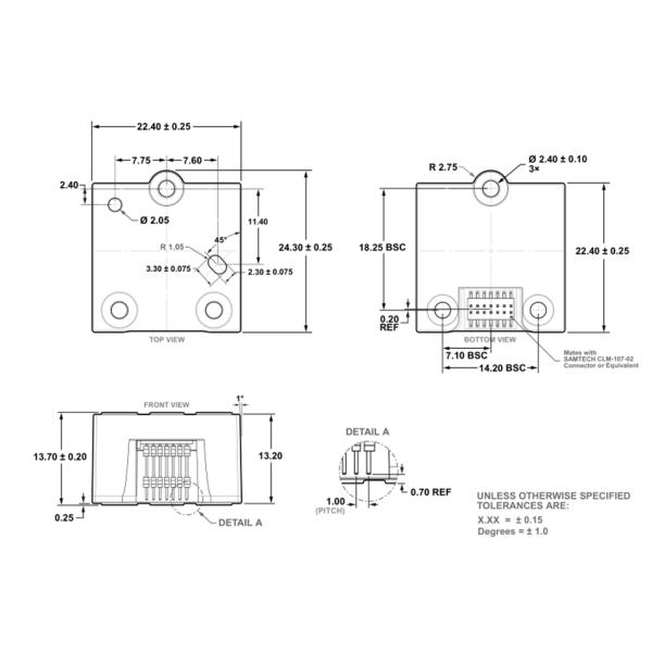 High Reliability Mems Based Imu 2.24*2.23*1.37cm 6 Axis For Navigation