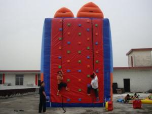 Wholesale Adult Red Inflatable Rock Climbing Wall For Inflatable Water Parks from china suppliers