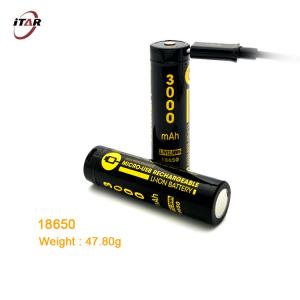 Wholesale OEM 3200mah 18650 Rechargeable Lithium Battery For LED Flashlights from china suppliers