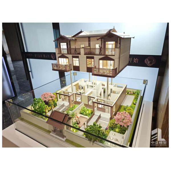 Residential Miniature Architectural Models 1:150 Scale Model Villa