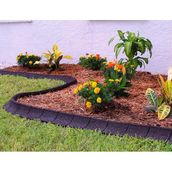 Recycled Rubber Landscape Edging Sizes And Colors Can Be Customized