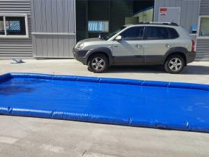Wholesale Flexible Blue Car Wash Mats Water Containment Printing Double - Tripple Stitch from china suppliers