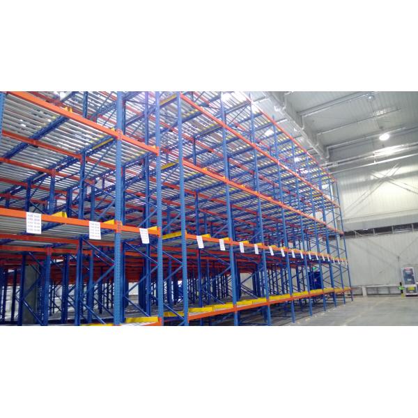IOS14001 Electrostatic Spray Gravity Pallet Racking 1000kg Per Pallet