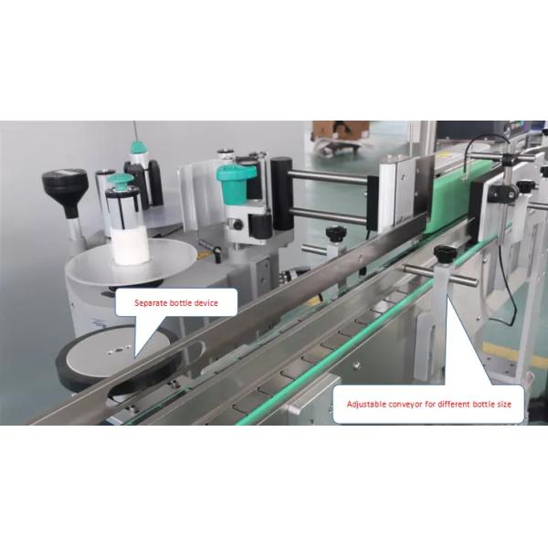 PLC SS304 25mm Essential Oil Bottle Labeling Machine