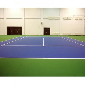 Colored PU Sports Flooring Materials For Multi Purposed Surface Refresh Builder