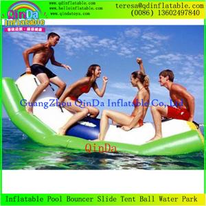 Fashion Durbale 0.9mm Thickness PVC Tarpaulin Inflatable Water Totter Seesaw