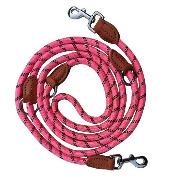 Reflective Heavy Duty Nylon Dog Leash Hands Free Nylon Pet Leashes Solid With Adjustable Waist Belt
