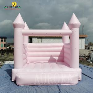 Wholesale Pastel Pink Inflatable Bounce House Inflatable Jumping Castle Custom Logo from china suppliers