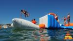 Giant Adult Giant Blue inflatable sport park For Wake Island ,Water sports