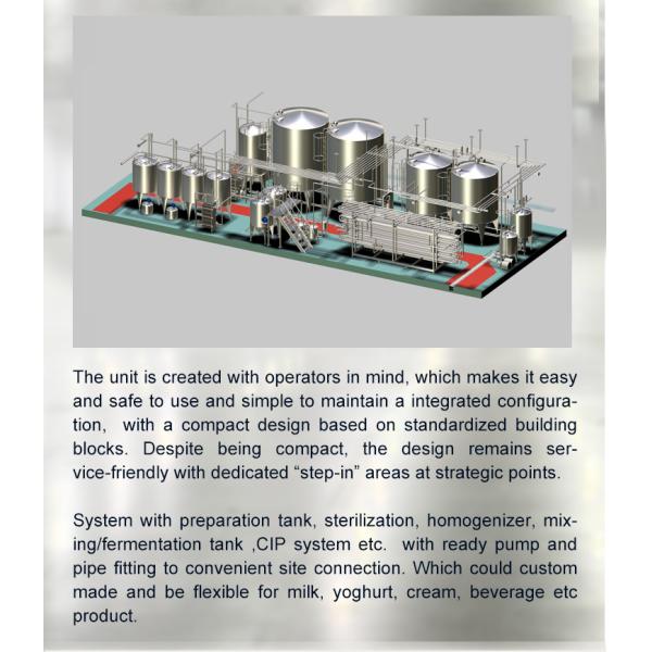 Pasteurization Uht Dairy Milk Processing Plant Automatic