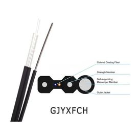 LSZH Jacket FTTH Drop Cable with Messenger Wire 2 Core G657A1