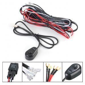 Wholesale 12V 24V Switch Relay Wiring Harness Kit Remote Control 2 Lamp Light Bar from china suppliers
