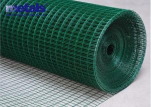 Wholesale PVC Coated Welded Mesh Panels Iron Wire Fence Green 1/2 Inch 4 Ft from china suppliers
