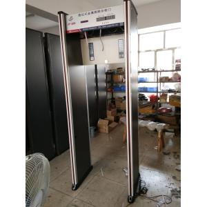 6 Zone Walk Through Metal Detector Machine With Door Frame / LED Alarm Light