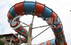 China Customized Outside Water Theme Parks Galvanized Carbon Steel For Adult / New Style Water Slide on sale