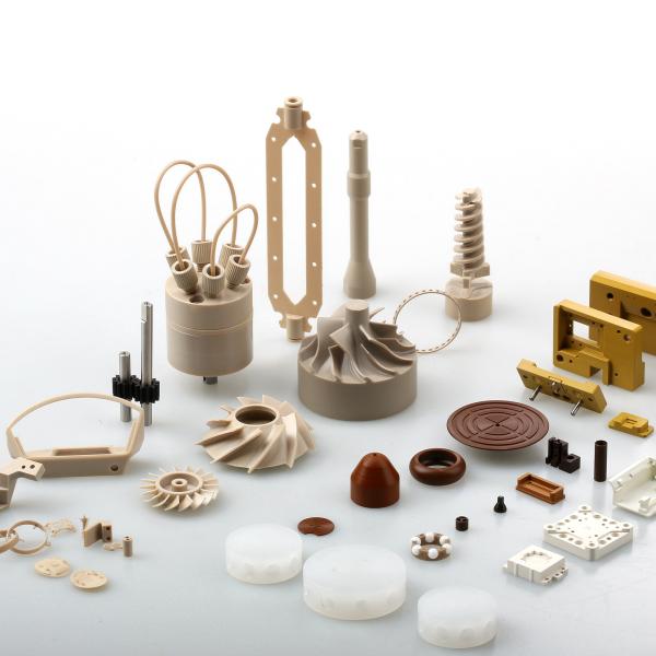 High Precision Custom PVDF Machining 0.01mm Tolerance Yellow Color Small Size