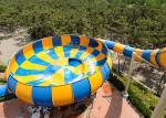 Colorful Super Bowl Water Slide Playground / Fiberglass Water Slide Water Park