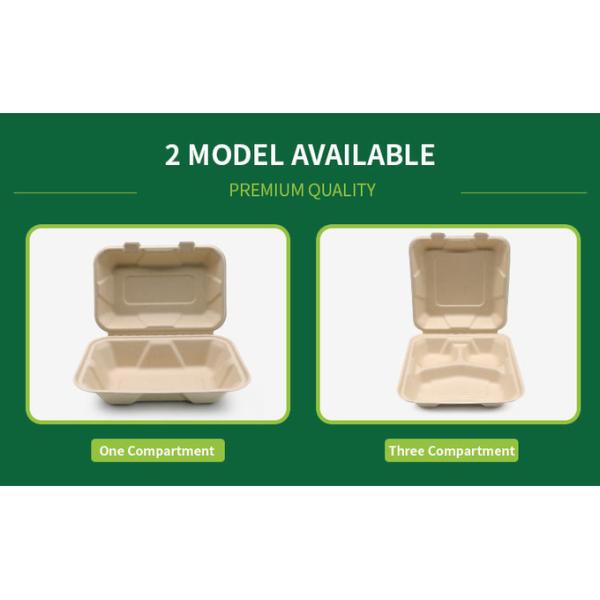 9 Inch Microwave Safe Pulp Food Container Paper Pulp Containers