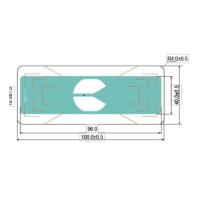960MHZ Auto Management UHF RFID Windshield Label R6P Chip for sale