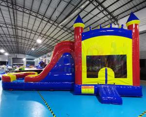 Wholesale 0.55mm PVC Inflatable Bounce House Slide Double Stitching from china suppliers