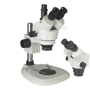 Digital Compound Stereo Zoom Microscope Light Source 0.7×-4.5× Zooming Range