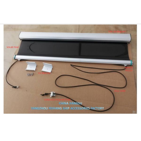 Solar blinds-Solar Shades Spring Roller-Anti glare sunscreen-FEIHANG MARINE