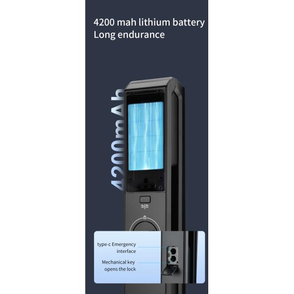 Tuya Intercom Camera 3D Face Recognition Smart Intelligent Digital Smart Home Door Lock