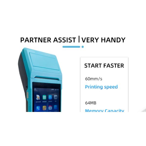 5.5inch Touch Screen Handheld POS Printer with Wireless Interface and Thermal Line Printing