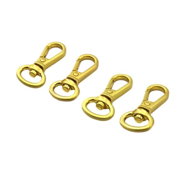 Good Quality Small Size Gold Silver Zinc Alloy Metal Hook Swivel Snap Hooks For Key Chain