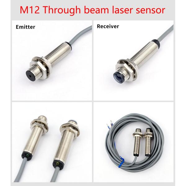 LUOSHIDA DC 3 Wire All Series Through Beam Laser Sensor 20m / 30m Sensing Distance