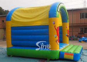 Wholesale 5x4 mts outdoor Let's party kids inflatable bouncy castle made with 610g/m2 pvc tarpaulin from china suppliers