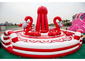 Wholesale 0.55mm PVC Tarpaulin Pink Inflatable Combos Octopus Playground CE EN71 EN14960 from china suppliers