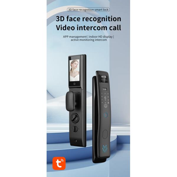 3D Face Smart Door Lock Fingerprint Video Calling Home Lock