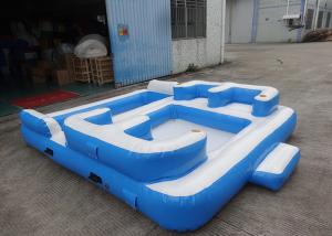 China Entermainment 6 Person Inflatable Floating Island , Inflatable Shock Rocker on sale