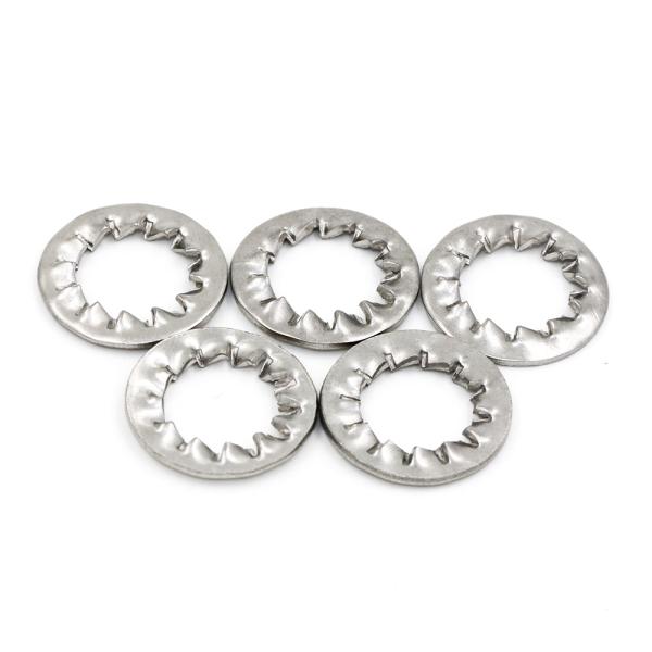 Mechanical Dimentions Stainless Steel 304 Internal Tooth Washer for Reliability Test