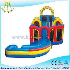 Wholesale Hansel 2017 hot selling commercial PVC outdoor inflatable water slides for rent slide from china suppliers