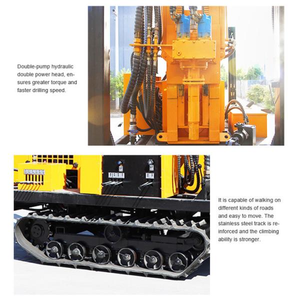 Fast Penetration Low Fuel Consumption Pneumatic Drilling Rig 200m Depth For Rural Drinking Water Wells