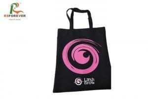 Wholesale Recycle Black Non Woven Shopping Bag Silk Screen Printing Loop Handle from china suppliers