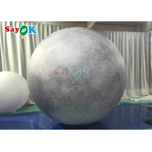 6.6ft Led Light Inflatable Moon Balloon Large Inflatable Planet Stage Decoration
