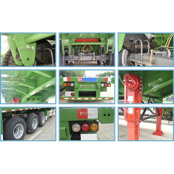 Webco Valve Equipped 20FT/40FT Flat Deck Semi Trailer with Spring Suspension Booster