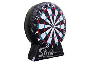 China Giant Inflatable Soccer Dart Board With Stand Made With Pvc Tarpaulin Material on sale