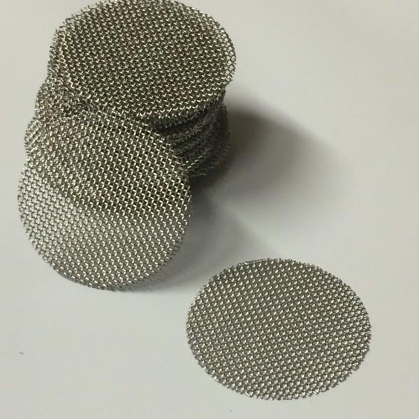 Quality 2-320L / Min Flow 316 Stainless Steel Knitted Wire Mesh Disc AISI304 0.04-1mm Thickness for sale