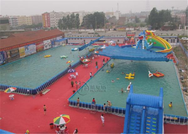 Quality Colorful Metal Frame Pool Steel Frame Above Ground Pools For Water Park for sale