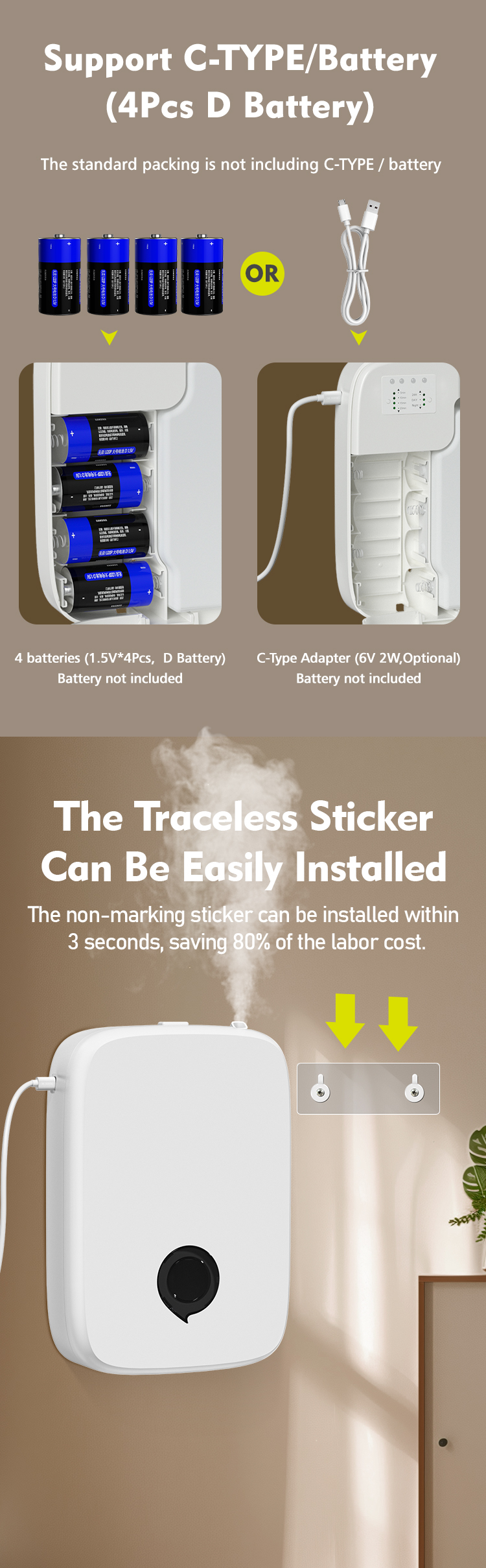 USB Powered Aroma Diffusers Commercial Air Scent Machine For Home Hotel Bathroom Kitchen