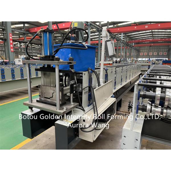 Aluminium Gutter Roll Forming Machine 100-300mm Material Width