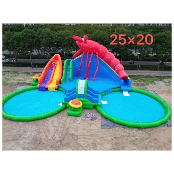 Customized Outdoor Entertainment Park Inflatable Slip And Slide Waterslide For Adults