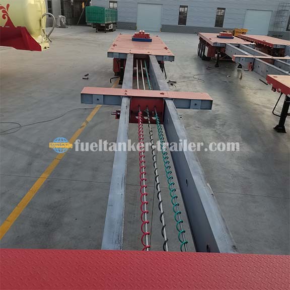 3 Axle Scalable Flatbed Trailer For Shipping Wind Blade