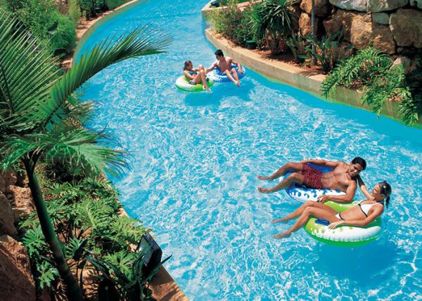 Quality Anti - Static Lazy River Water Park , Adventure Water Park Waves Swimming Pool for sale