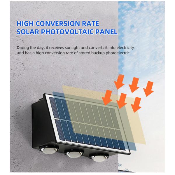 Intelligent Sensor Solar Wall Light 5.5V Solar Garden Wall Lights 150 lm/W